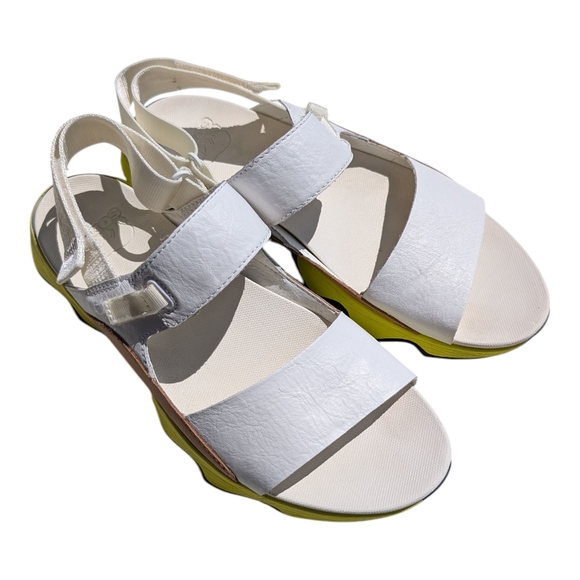 Sorel Women's Sandals in White and Yellow - Picture 1 of 8